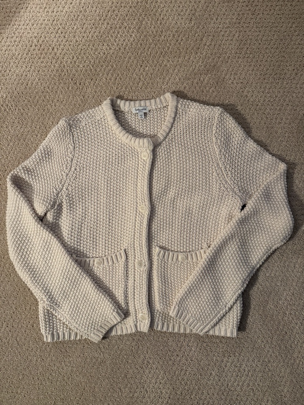 Splendid Dre Cardigan Moonstone Cream Size M - Picture 6 of 11